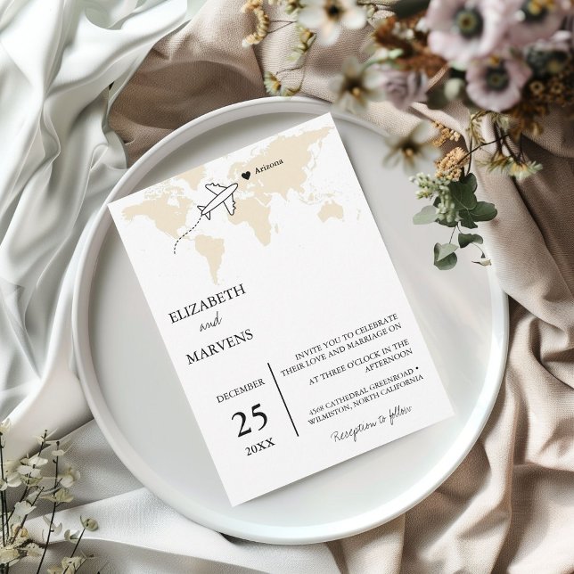 Destination Travel thème carte du monde Mariage (Créateur téléchargé)