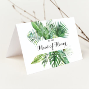 Destination Tropical Green Bridal Party Merci