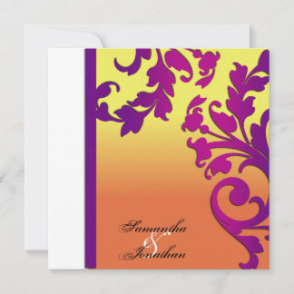 Destination tropicale Faire-part de mariage floral