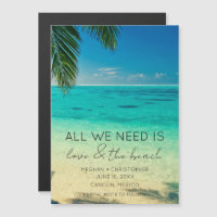 Destination tropicale Mariage de plage Enregistrer