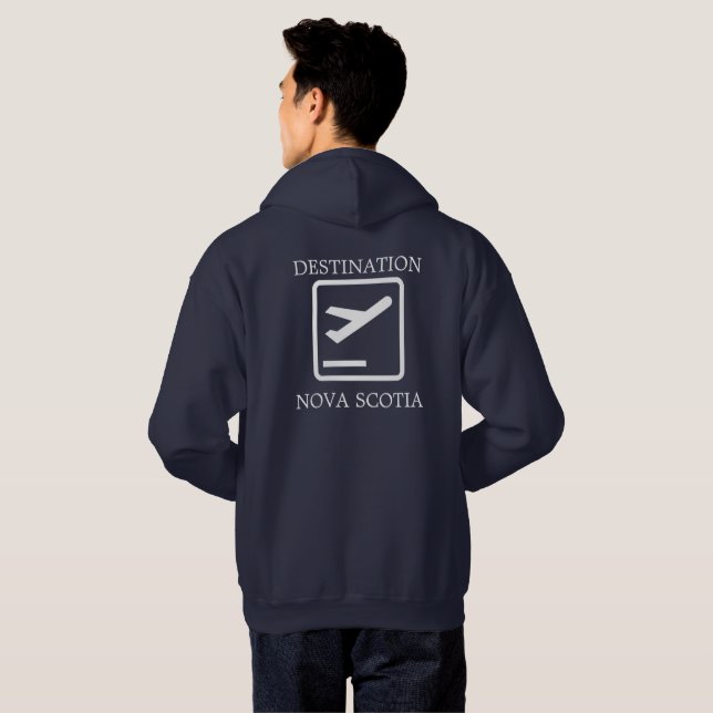 Destination vers la côte Est Sweat - shirt à capuc (Dos entier)