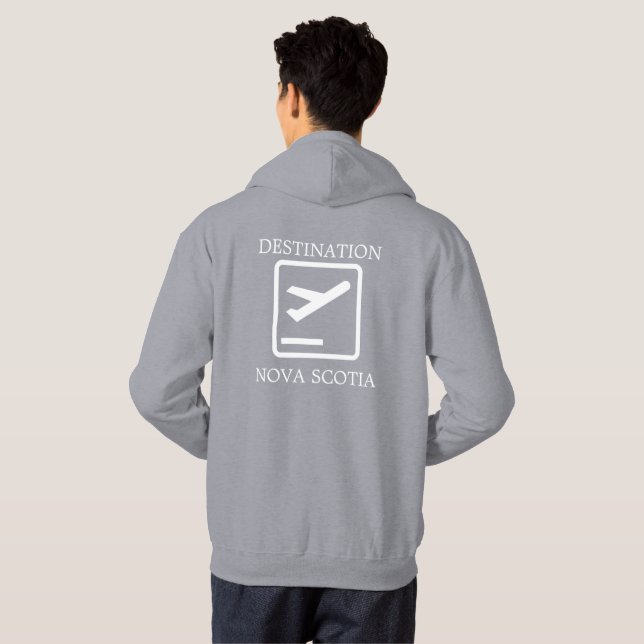 Destination vers la côte Est Sweat - shirt à capuc (Dos entier)