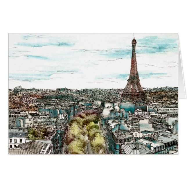 Destinations | Tour Eiffel Vintage à Paris (Devant horizontal)