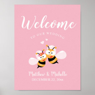 Destiné À Être Pastel Mariage rose Affiche de bien