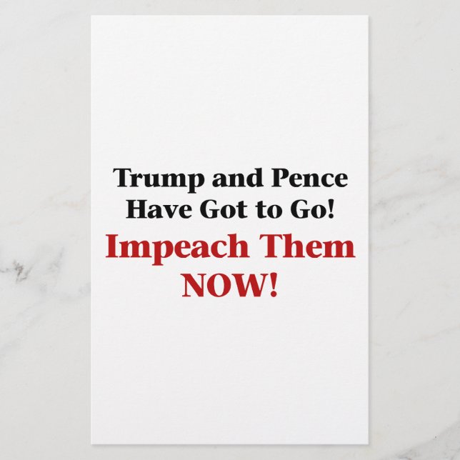 Destituer Trump et Pence (Devant)