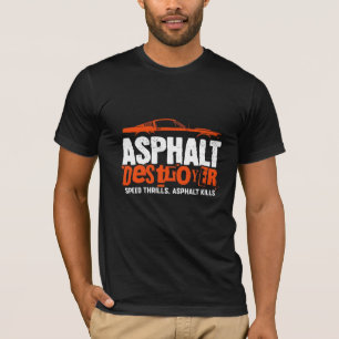 Destruction d'asphalte T-Shirt Graphique Automobil