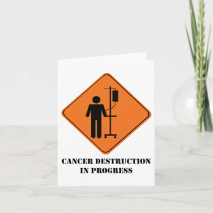 Destruction du cancer en cours carte pour notes