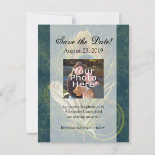 Détail artistique Faire-part de mariage Paon à con