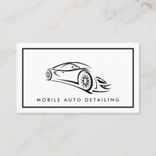 Détail automatique, Carte de visite du logo de rép