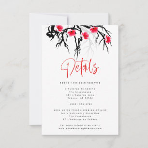 Détail Carte Filiale Florale de la branche de fleu