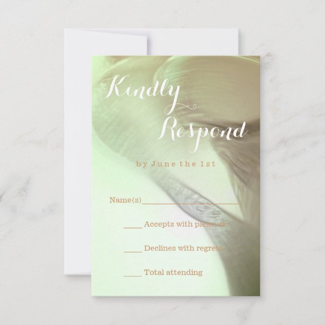 Détail de la fleur romantique RSVP (Devant)