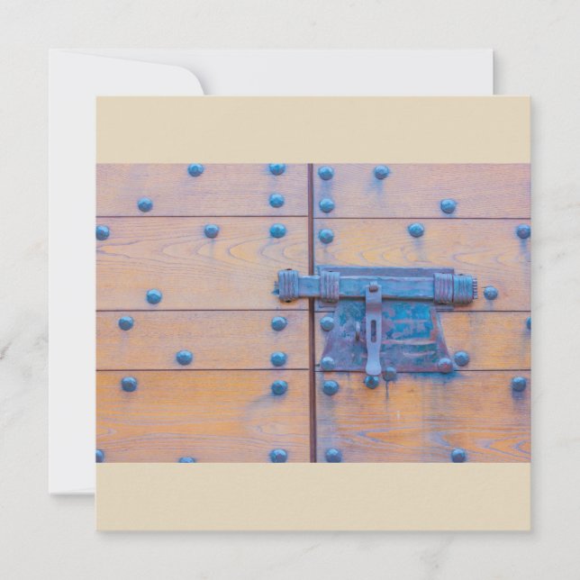 détail de la porte du château sur INVITATION (Devant)