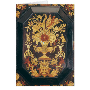 Détail de marqueterie d'un buffet