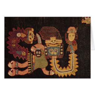 Détail de tissu d'enterrement, tribu de Paracas