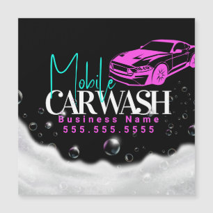 Détail du lavage de voiture mobile