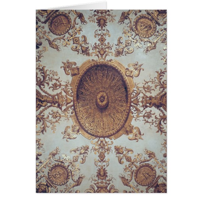 Détail du plafond dans le salon grand (Devant)