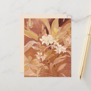 Détail floral Art nouveau d'Alphonse Mucha