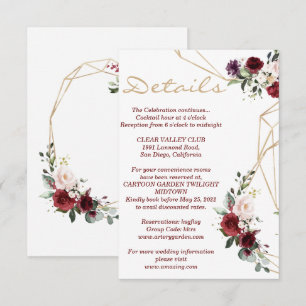 Détails carte florale nouveau