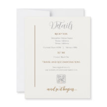 Détails Carte Mariage minimaliste