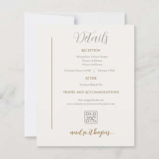 Détails Carte Mariage minimaliste