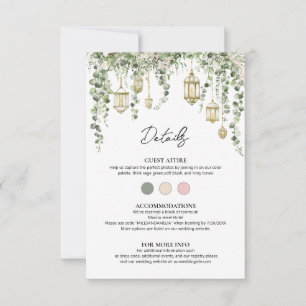 Détails de Lanterne Eucalyptus Vert Sauge et Blush