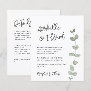 Détails de l'eucalyptus du Mariage budgétaire, inv
