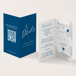 Détails de l'invité mariage calendrier carte code