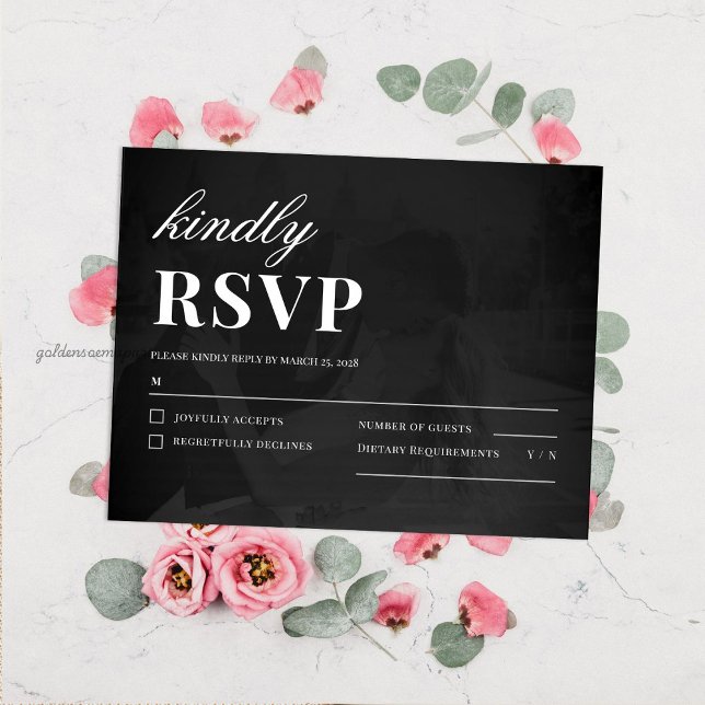 Détails de mariage de carte de sauvegarde minimali (Modern Minimalist Save the Date Wedding Photo Invitation )