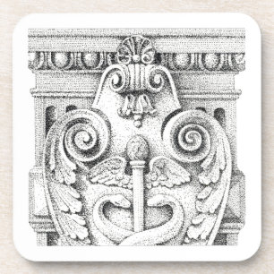 DÉTAILS Dessous de verre en plastique dur