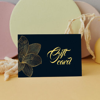Détails d'or Carte cadeau certificat esthétique