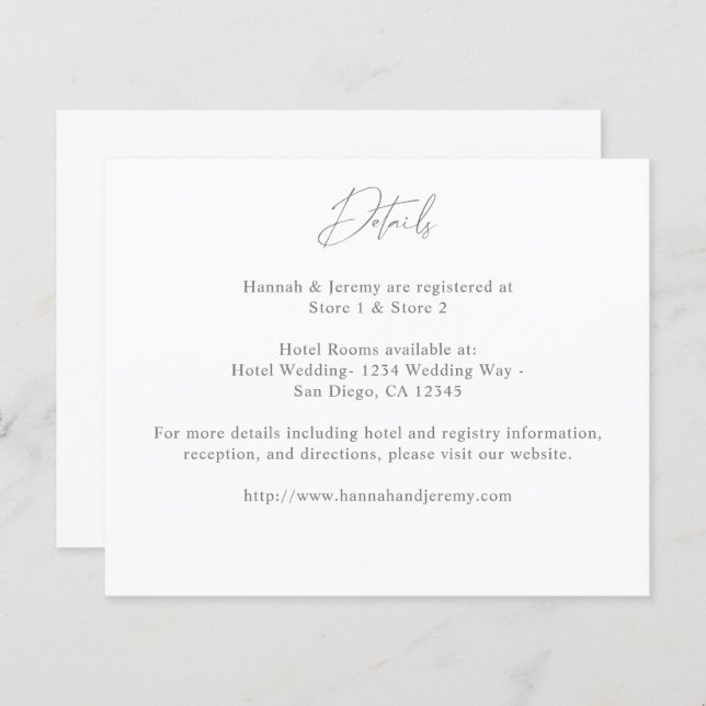 Détails du budget gris et blanc (Devant / Derrière)