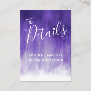 Détails du mariage carte de boîtier ultraviolet