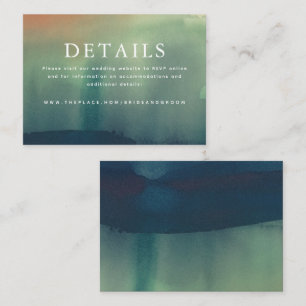 Détails du mariage Carte de petit boîtier