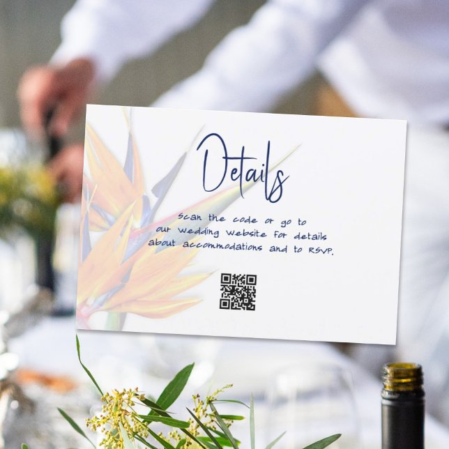 Détails du mariage Cartes de boîtier Bird of Parad (Créateur téléchargé)