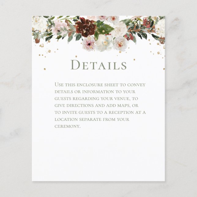 Détails du Mariage de Chuppah Floral Sparkling (Devant)