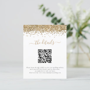 Détails du Mariage de code QR de Parties scintilla
