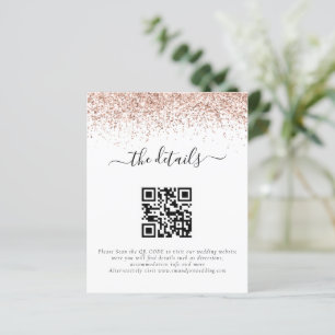 Détails du Mariage de code QR de Parties scintilla