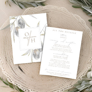 Détails du Mariage de la branche d'olivier Cartes