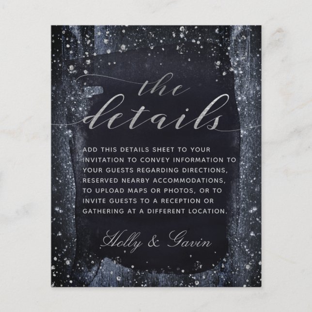 Détails du Mariage de nuit Silver Starry (Devant)