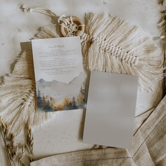 Détails du Mariage forestier Insérer une carte (Créateur téléchargé)