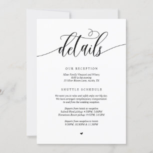 Détails du Mariage moderne, carte bleue marine fer