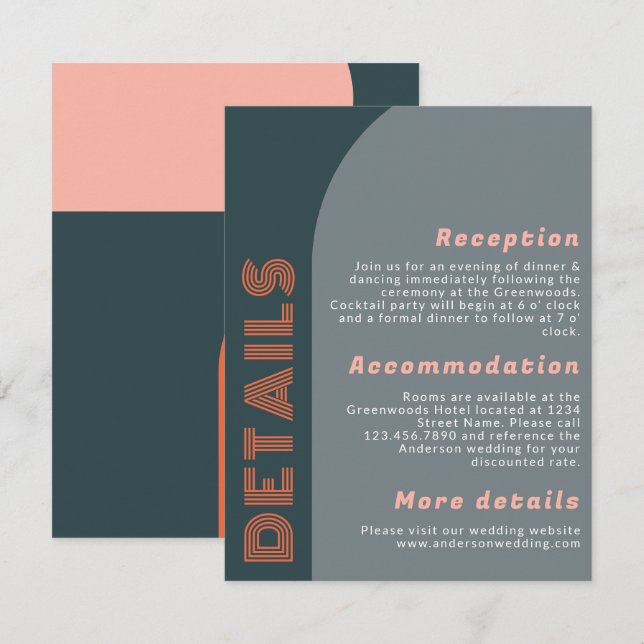 Détails du Mariage moderne Super Arch Retro (Devant / Derrière)