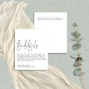 Détails du Mariage noir blanc du script budgétaire