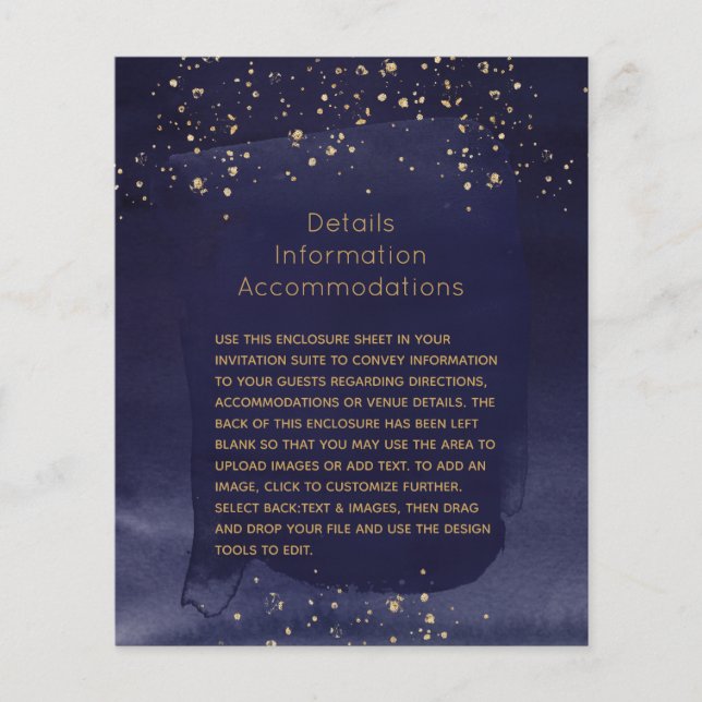 Détails du Mariage Sapphire & Gold (Devant)