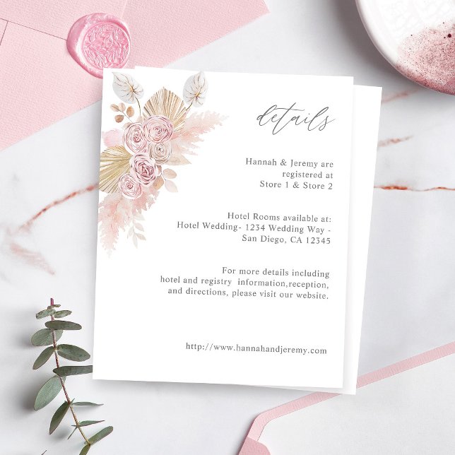 Détails Floraux Boho Rose Budget (Créateur téléchargé)