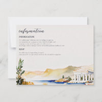 Détails/info du Mariage d'Athènes| invitation de l