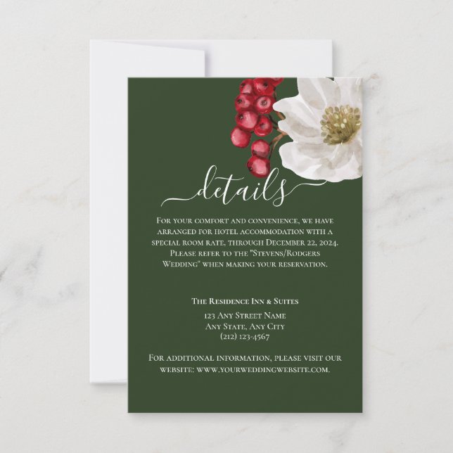 Détails minimalistes des Mariages floraux vert et  (Devant)