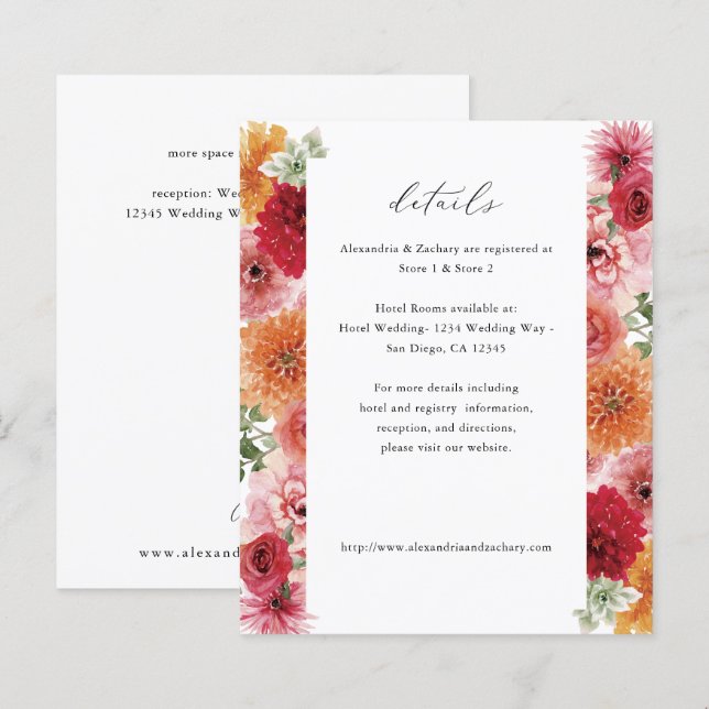 Détails sur les fleurs multicolores d'été Budget (Devant / Derrière)