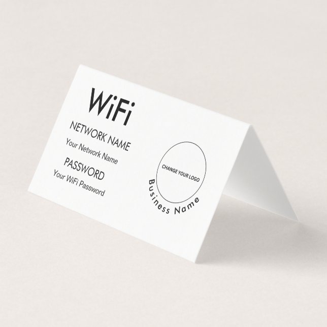 Détails Wifi et Logo de l'entreprise à Marque Pers (Front)