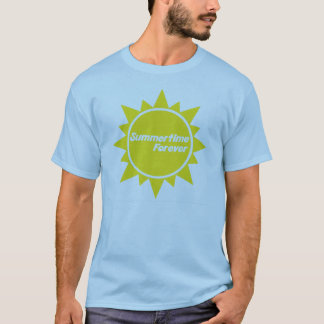 D'été bleu adulte de T-shirt pour toujours